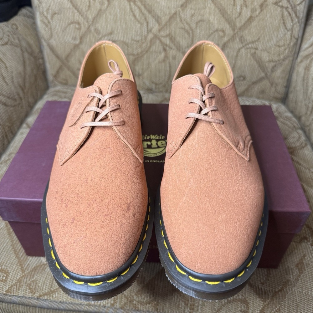 Dr. Martens 1461 C.F. Stead Pink Buck Suede Oxfords Mens US 9 Made in England - Picture 5 of 10
